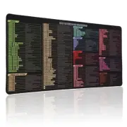 Mac OS Shortcuts Mousepad, Extend Large Desk Mat, Keyboard Mat, Working and G...