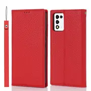 For ZTE Libero 5G III Genuine Cow Leather Phone Case Wallet Stand Litchi Texture Cover with Strap