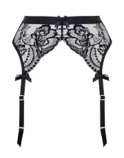 Agent Provocateur Carmella Black Suspender AP4 Large NWT