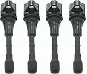4pcs 22448-JA10A Ignition Coil Compatible With Nissan Altima 350z Murano Tiida Cube Sentra Versa Teana X-Trail Infi-Niti 22448 -JA12D