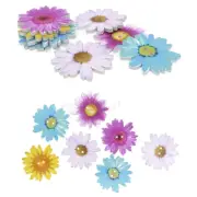 30pcs 35mm Wooden Buttons SunFlower 2 Holes Chrysanthemum Flower Sewing Painted