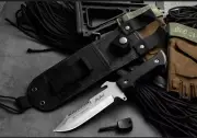 NEW TUJI Knife Fixed Blade Camping Hunting Survival Tactical Straight Knives AU