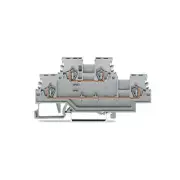 A● 10pcs WAGO 279-501 ​4-Conductor Double-Deck Terminal Block 1,50 mm² Gray New