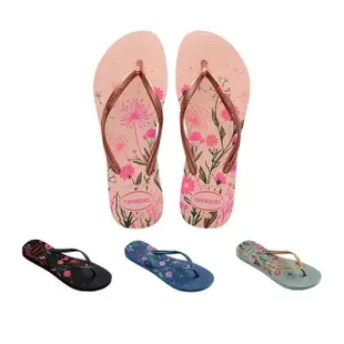 【havaianas 哈瓦仕】拖鞋 女鞋 夾腳拖 花卉 Slim Organic 共4色(哈瓦仕)