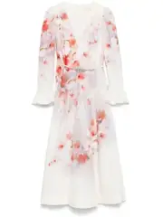 [ZIMMERMANN] Crush midi dress 0 White