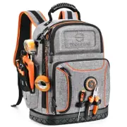 Tool Bag Backpack, 75 Pockets & Loops Heavy Duty Tools Organizer Bags/HVAC To...