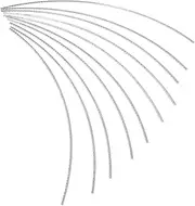 Vaguelly 10pcs Guitar Fret Wires 2.2mm White Brass for Classical Electric Guitars