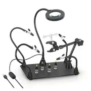 Helping Hands Soldering Circuit Board Holder Magnetic Third Hand Tools with 3X