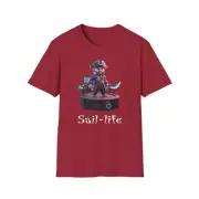 Techno Pirate 1 Unisex Softstyle T-Shirt