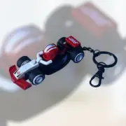 CUSTOM GENUINE LEGO Mini Formula 1 F1 Haas Racecar Bag Charm / Keychain
