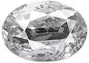 [AYUSH GEMS] White Sapphire Stone Original Certified 12.25 Ratti Non-Treated Safed Pukhraj for Men & Women, free size, Loose Gemstone, Quartz