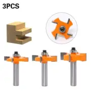 Sturdy Woodworking Router Bit Set 8mm Shank Milling Cutter for Precise Grooves