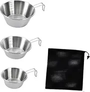 Eigell 3Pcs Camping Bowls Dinnerware Tableware Cups for Picnic Outdoor Cooking BBQ