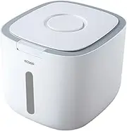 Leefasy Rice Storage Container, Rice Box Nano Bucket Large Grain Dispenser for Grain Dog Food Rice Flour Cereal Bread Storage - Gray 5kg