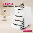 File Cabinet Filing Document Organiser Chest Home Office Storage Cupboard White
