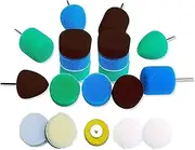 Detail Polisher Pad,Buffing Pad Kit for Mini Polisher Electric Drill Rotary Tool,Polishing Pad for Small Areas Polishing