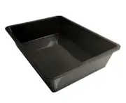 Smartlink 6PCS 15L Black Multipurpose Large Plastic Tray Plant Propagation Hydroponics Pet 47.5x36.8x10.3cm