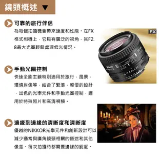 【現貨】平行輸入 Nikon AF Nikkor 24mm F2.8 D 大光圈定焦鏡頭 f/2.8D 全新品 台中門市