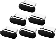 MOTHNUR 6Pcs USB C Dust Plugs Type C Protective Stoppers with Cover Lightweight Stylish for Preventing Dirt and Dust Charging Ports Compatible with All USB
