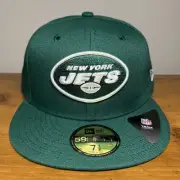 New York Jets New Era Green CLG Team 59Fifty NFL 2019 Fitted Hat Cap Size 7 1/2