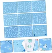 MERRYHAPY Diy Snowflake Nail Stickers Christmas Nail Art Decals 60 Sheets Water Transfer Design Manicure Accessories