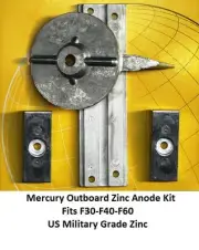 Mercury Zinc Anode Kit for F30 - F40 - F60 Outboard Engines New Dealer Direct
