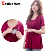 Lactation Top Breastfeeding Tee Plus Size Soft Stretchy