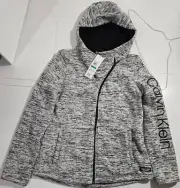 Calvin Klein Performance Women’s Full Zip Hoodie Size Large Embroidered DRY NWT