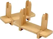 2pcs Japanese Fan Display Stand Wooden Folding Fan Holder Traditional Fan Display Rack Display Shelves for Living Room Bedroom Office