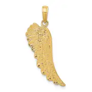 14K Yellow Gold Angel Wing Pendant