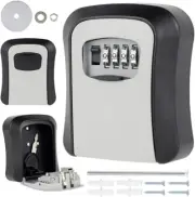 4 Digit Combination Lock Wall Mounted Key Safe Storage Box Security Home·Outdoor