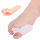 2Pcs/pair Silicone Toes Corrector Orthotics Straightener Separator Ease Pain&VF