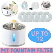 12Pcs Water Drinking Carbon Filters Water Fountain Replacement For Pet Cat