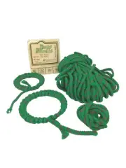 Macrame’ Cord 6mm Braided 37 Yards Plus 2 Covered Rings Puritan Mills Vintage