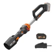 WORX Nitro 20V Cordless Leaf Blower with 2 Speed Control and PowerShare Battery