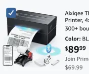 Aixiqee Thermal Shipping Label Printer, 4x6 Label Printer for Small Business