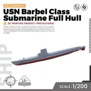 SSMODEL 1/200 591S Military Model Kit USN Barbel Class Submarine Full Hull