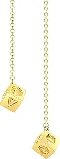 [hanreshe] Last Jedi Dice Han Solo Lucky Necklace Keychain Prop Smugglers Charm Gold Bracelet Men Dice Jewelry Cosplay