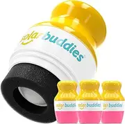 Triple Pink Pack Solar Buddies Refillable Roll On Sponge Applicator For Kids, Adults, Families, Travel Size Holds 100ml Travel Friendly for Sunscreen, Suncream and Lotions (Pink/Pink/Pink)