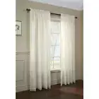 Commonwealth Thermavoile Rhapsody Lined Tailored Pole Top Curtain Panel - Ivory