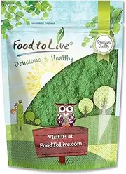 Food to Live Wheatgrass Powder, 1 Pound - Rich in Vitamins & Nutrients, 100% Pure, Nutrient-Dense Superfood, Vegan, Raw, Kosher, Bulk