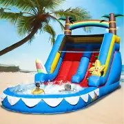 6.4m Commercial PVC Inflatable Water Slide Bounce House Castle Jumping for Kids
