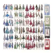 160Pcs Vintage People Washi Stickers for Journaling Scrapbooking,Retro3049