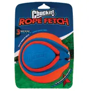 ChuckIt! Rope Fetch Dog & Puppy Ball Toy (Chuck It) (14x14cm ball with 57cm rope)