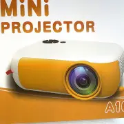 A10 Mini Portable Projector Compatable With All Devices Black NEW