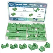 28 Sets Screw Terminal Block Connector Assortment Kit 28sets 2/3/4/5pin kit