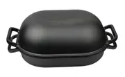 Classica Brunswick Bakers Pre-Seasoned Cast Iron Bread Baking Pan - 39x26cm