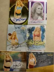 BENCHWARMER ANNA SOPHIA BERGLUND 6 AUTOGRAPH CARD LOT-NO DUPS