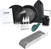 VEVOR Gold Panning Kit With Mini Sluice Box, 12" Aluminum Mining Equipment, 16 PCS Prospecting Kit With Pan, Classifier Screen, Separating Magnet, Drawstring Backpack and Accessories