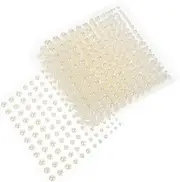 Gadpiparty 10Sheets Self Adhesive Pearl Stickers for Crafts Flat Back Pearls for Face Nail Art Phone Decoration Pearl Decals for Creative Design